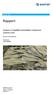 Rapport. Analyse av langblåst tunneltørke (Strømmensystem) Rasjonell klippfisktørking. Forfatter(e) SINTEF Energi AS Effektiv energibruk