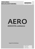 ORIGINAL BRUKSANVISNING AERO. AEROVITAL ambience. Veggventil med lydisolasjon. Window systems Door systems Comfort systems