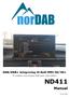 DAB/DAB+ integrering til Audi MMI 3G/3G+ Til modeller med original DAB-tuner (uten DAB+) ND411. Manual ( )