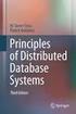 Parallelle og distribuerte databaser del II