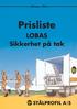 Oktober Prisliste. LOBAS Sikkerhet på tak