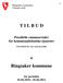 T I L B U D. Parallelle rammeavtaler for kommunaltekniske tjenester. (i hovedsak for veg, vann og avløp) til. Ringsaker kommune