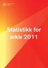 ARKIVSTATISTIKK Statistikk for arkiv 2011