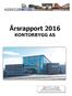 Årsrapport 2016 KONTORBYGG AS
