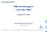 Virksomhetsrapport september 2016