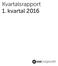 Kvartalsrapport 1. kvartal 2016