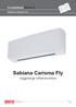 Sabiana Carisma Fly. vegghengt viftekonvektor. Produktblad PB 4.C.2. Sabiana Carisma Fly PB 4.C /15