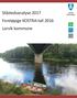 Ståstedsanalyse 2017 Foreløpige KOSTRA-tall 2016 Larvik kommune