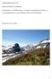 Et delprosjekt av GLORIA Norge et integrert og langsiktig forsknings- og overvåkingsprogram for norsk fjellnatur relatert til klimaendringer