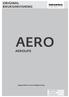 ORIGINAL BRUKSANVISNING AERO AEROLIFE. Veggventilator med varmegjenvinning. Window systems Door systems Comfort systems