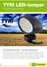 TYRI LED-lamper. maskinbelysning