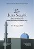35. Jalsa Salana. Årskonferanse august Ahmadiyya muslimsk trossamfunn, Norge. I Allahs navn, den mest nåderike, den evig barmhjetige