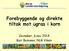 Forebyggende og direkte tiltak mot ugras i korn. Jevnaker, 6.nov 2014 Kari Bysveen, NLR Viken