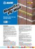 Mapefix PE Wall. Kjemisk anker for mur og lette laster