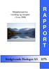 Miljøtilstand for vassdrag og innsjøer i Voss 2008 R A P P O R T. Rådgivende Biologer AS 1175