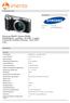 Samsung SMART Camera NX300 - Digitalkamera - speilløst MP - 3 optisk x-zoom NX 18-55mm OIS-linse - Wi-Fi, NFC - svart