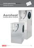 Aeroheat. Monteringsanvisning MA 8.A.7. Innestående luft/vann varmepumpe. Aeroheat CS i og CS is MA 8.A /62