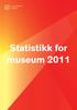 MUSEUMSSTATISTIKK Statistikk for museum 2011