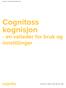 Cognitass kognisjon. - en veileder for bruk og innstillinger BILAG TIL COGNITASS KOGNISJON