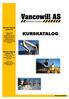 KURSKATALOG. Vancowill Industrial Solutions AS