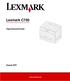 Lexmark C750. Utgivelsesmerknader. August