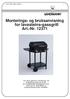 Monterings- og bruksanvisning for lavasteins-gassgrill Art.-Nr