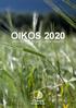 OIKOS 2020 STRATEGI FOR EN ØKOLOGISK FRAMTID