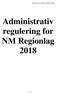 Administrativ regulering NM Regionlag