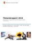 Tilstandsrapport 2016 Demografi, økonomi, barnehage, grunnskole, pleie og omsorg, kommunehelse, sosialtjenesten, barnevern, landbruk, miljø og