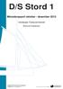 D/S Stord 1 Månadsrapport oktober - desember 2010