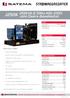 J250K. strømaggregater. 50Hz V John Deere dieselmotor. Beskrivelse av J250K: J250K GENERELLE DATA. Elektronisk regulator