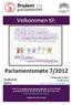Velkommen til: Parlamentsmøte 7/2012. Studiested Kjeller. Tirsdag :00-21:15 Buss 16:00 fra Pilestredet 52