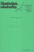 Mars 1987 MELDINGER I STATISTISK UKEHEFTE 1986 INNHOLD. Side. Alfabetisk innholdsoversikt 1. Systematisk innholdsoversikt 13