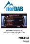 DAB/DAB+ integrering til Audi Concert III / Symphony III ND414. Manual ( )