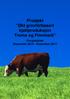 Prosjekt Økt grovfôrbasert kjøttproduksjon Troms og Finnmark Prosjektplan Desember Desember 2017