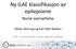 Ny ILAE klassifikasjon av epilepsiene