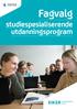 Fagvalg. studiespesialiserende utdanningsprogram