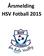 Årsmelding HSV Fotball 2015