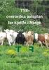 TYRs overordna avlsplan for kjøttfe i Norge
