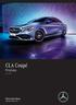 CLA Coupé. Prisliste