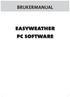 BRUKERMANUAL. easyweather pc software