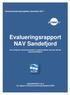 Evalueringsrapport NAV Sandefjord