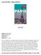 Last ned Paris - Hege Duckert. Last ned. Last ned e-bok ny norsk Paris Gratis boken Pdf, ibook, Kindle, Txt, Doc, Mobi