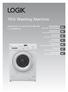 7KG Washing Machine. Installation / Instruction Manual L714WM12E. 7KG Washing Machine