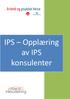 IPS Opplæring av IPS konsulenter