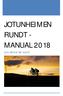 JOTUNHEIMEN RUNDT - MANUAL [Les denne før start]