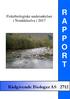 Fiskebiologiske undersøkelser i Norddalselva i 2017 R A P P O R T. Rådgivende Biologer AS 2712