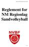 Reglement for NM Regionlag Sandvolleyball