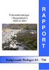 Fiskeundersøkingar i Haugsdalselva 2000 til 2003 A P P O R T. Rådgivende Biologer AS 734