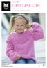 MODELL EMMELINE KIDS STRIKKET I 1 TRÅD PÅFUGL LINE LANGMO PÅFUGL, ALPAKKA MAGIC & DSA BLING. #dalegarn #DG #houseofyarn_norway